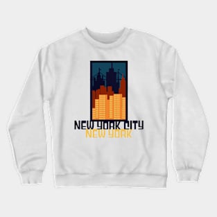 New York City Skyline T-Shirt Crewneck Sweatshirt